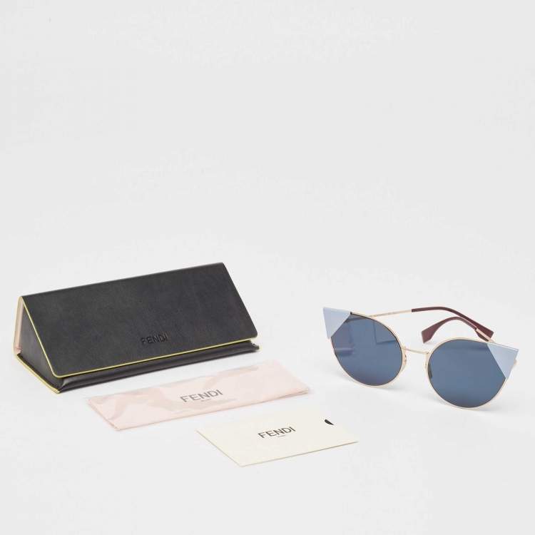 Pre Owned Fendi Multicolor FF0190/S Cat Eye Sunglasses