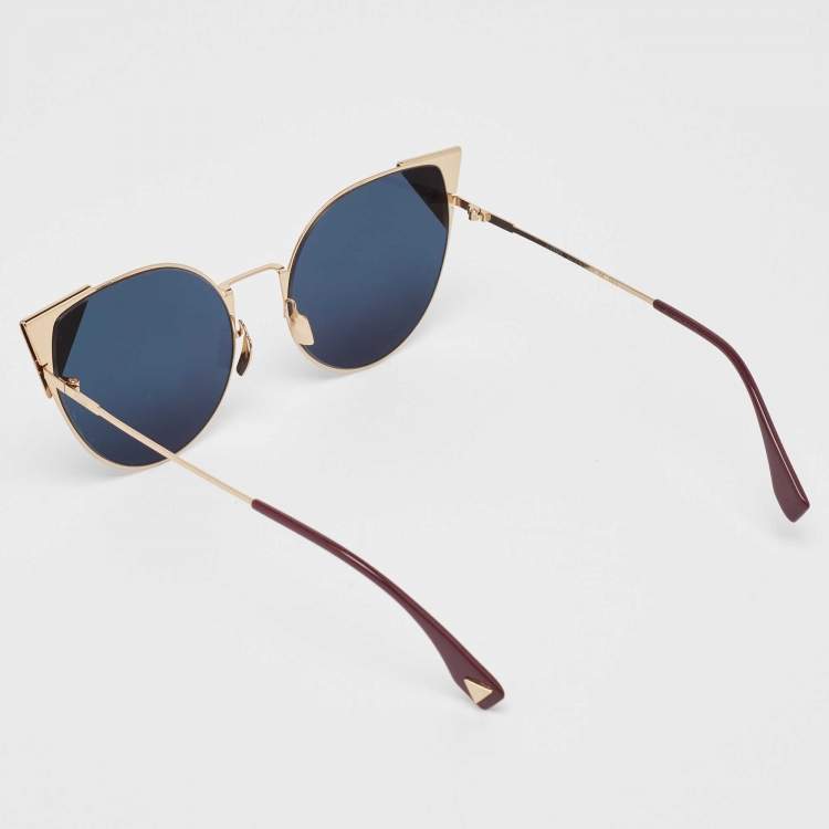 Pre Owned Fendi Multicolor FF0190/S Cat Eye Sunglasses