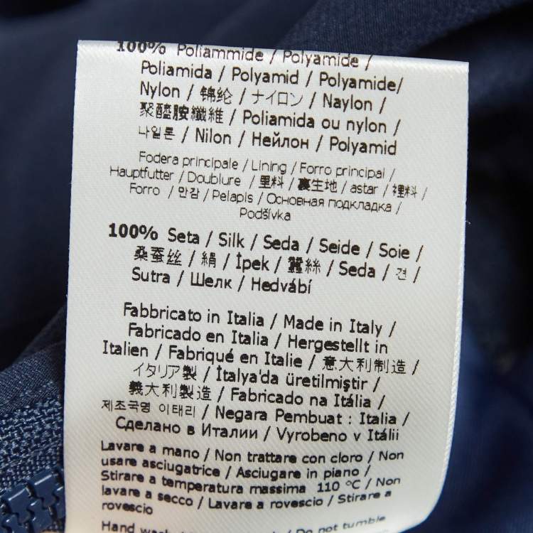 Pre Owned Fendi Blue Satin Parachute Trackpants M
