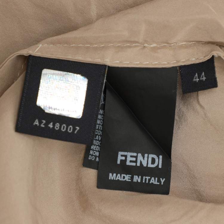 Pre Owned Fendi Beige Silk Trouser M