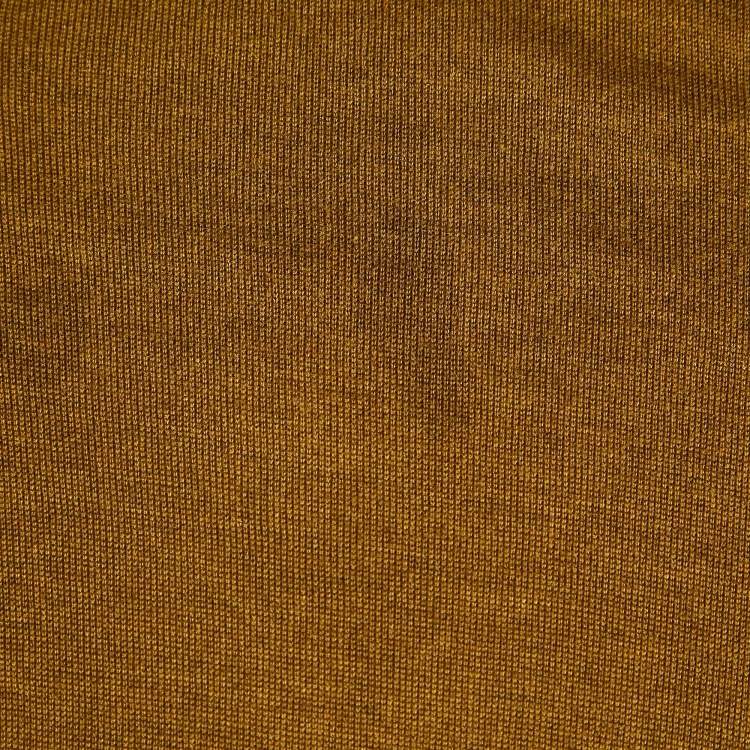 Pre Owned Fendi Olive Green Silk Trim Cashmere Knit Long Sleeve Jumper S