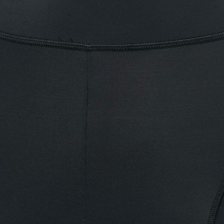 Pre Owned Fendi Black Padded Print Jersey High-Rise Shorts S