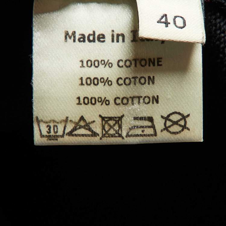 Pre Owned Fendi Black Cotton Knit Jogger Pants S 