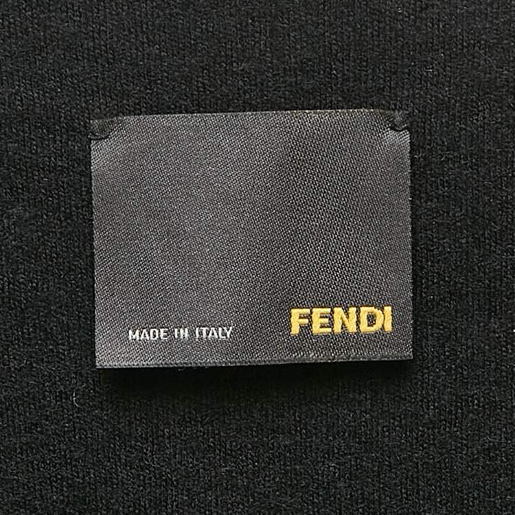 Pre Owned  Fendi Brown Leather Zip-Up Jacket M