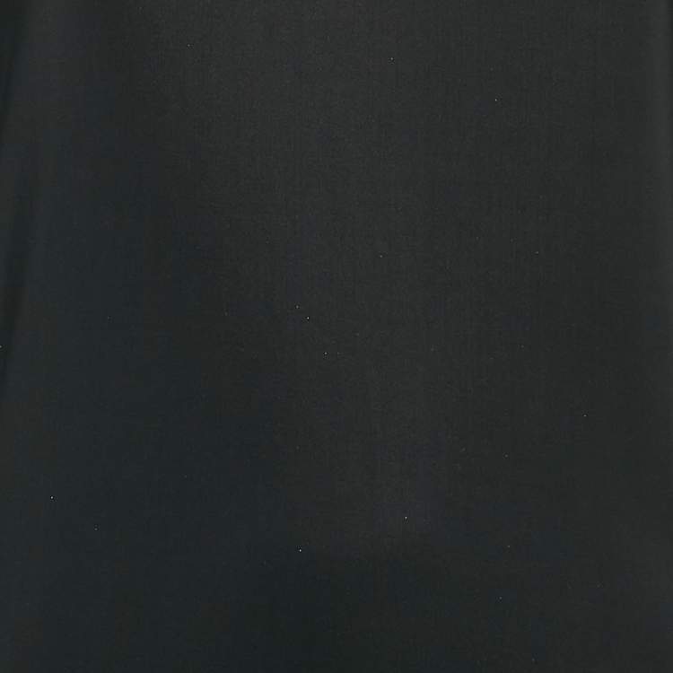 Pre Owned Fendi Black FF Logo Print Jersey Trimmed Jumpsuit M
