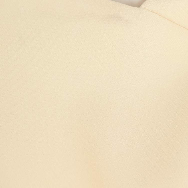 مملوكة مسبقًا Fendi Cream Wool Silk Flared Midi Dress L