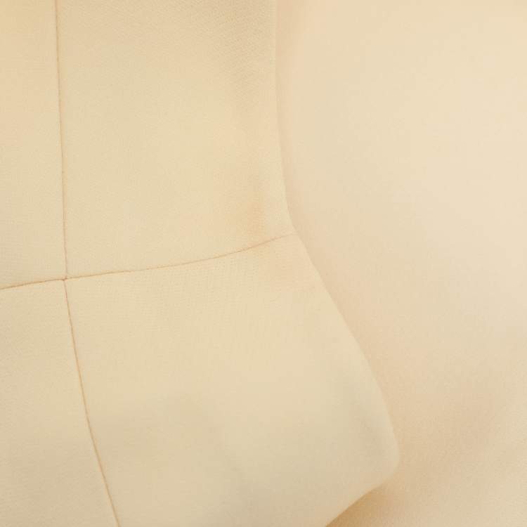 مملوكة مسبقًا Fendi Cream Wool Silk Flared Midi Dress L