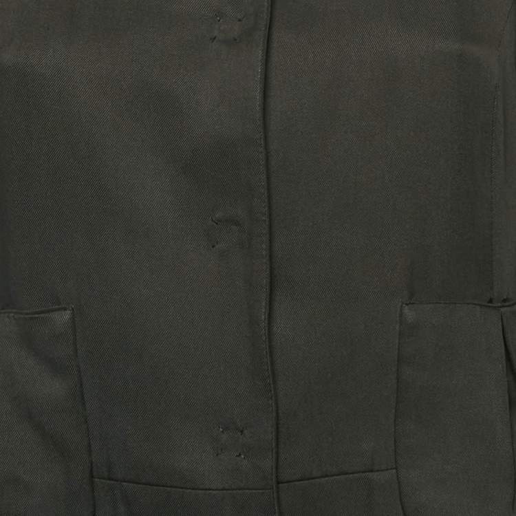 Pre Owned Fendi Black Gabardine Short Dress M