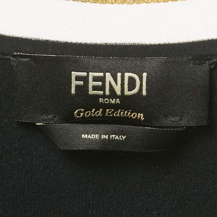 Pre Owned Fendi Blue Crepe Mini Dress L