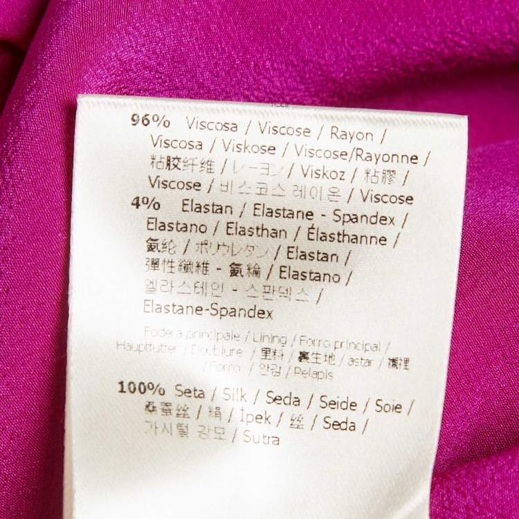 مملوكة مسبقًا Fendi Purple Striped Crepe Shift Dress M