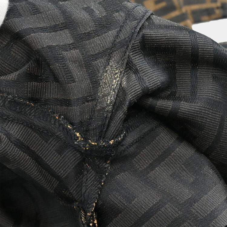 Pre Owned Fendi Zucca Black, Brown Long Pants M