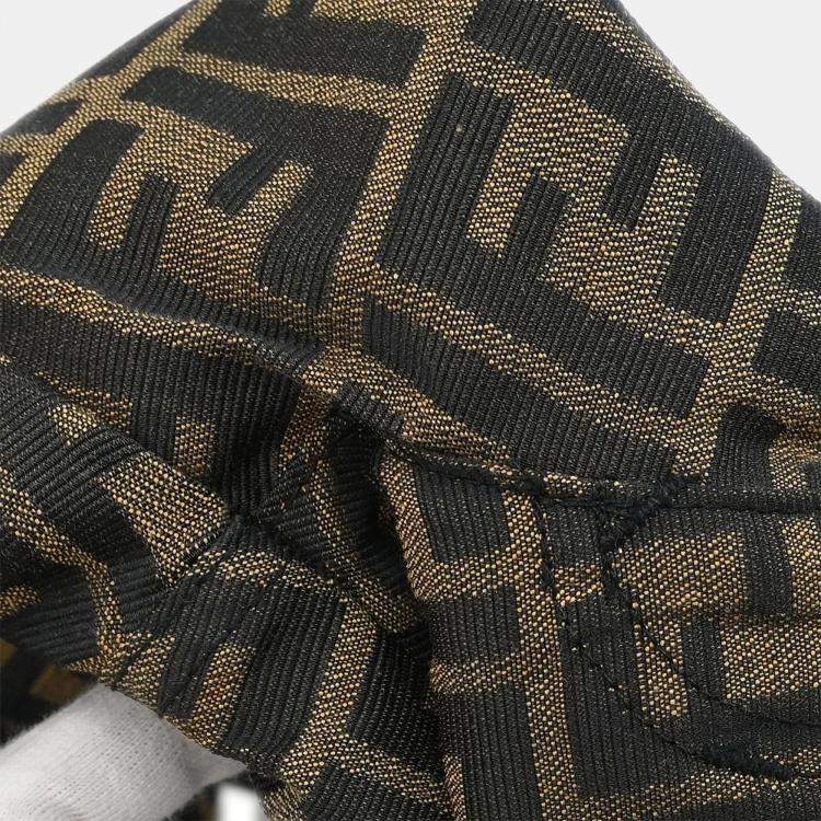 Pre Owned Fendi Zucca Black, Brown Long Pants M