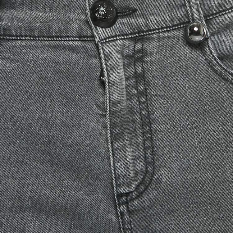 Pre Owned Fendi Grey Denim Skinny Jeans S/Waist 28"