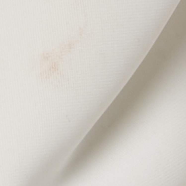 Pre Owned Fendi White Logo Print Technical Jersey Ski Jacket M