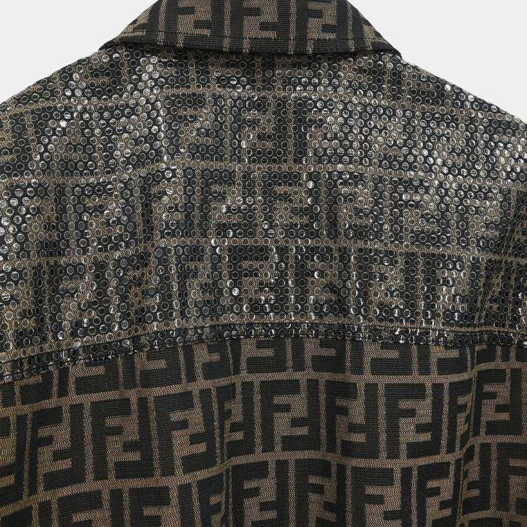 Pre Owned Fendi Jacket Zucca Brown XXS