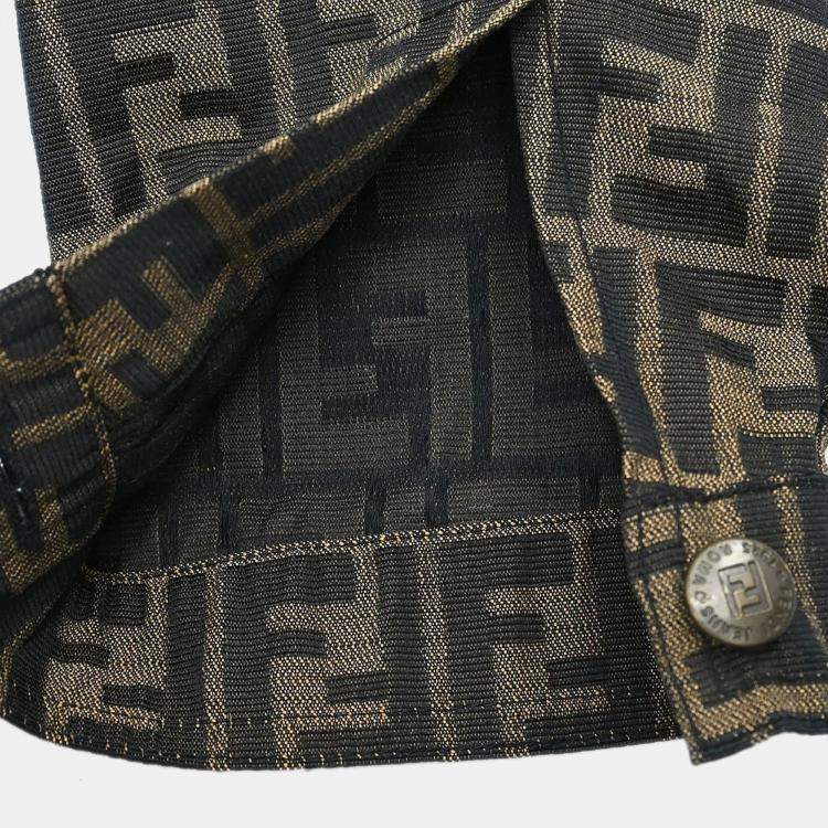 Pre Owned Fendi Jacket Zucca Brown XXS