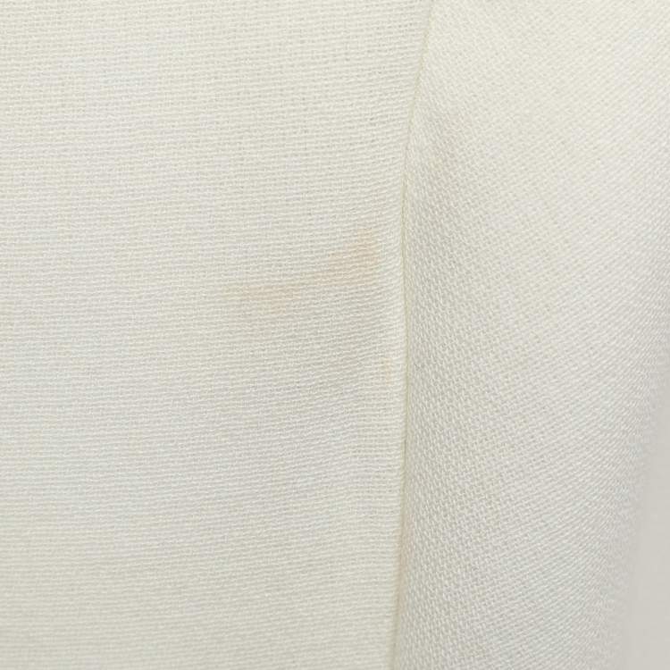 Pre Owned Fendi White Cotton Bugs Eye Top S