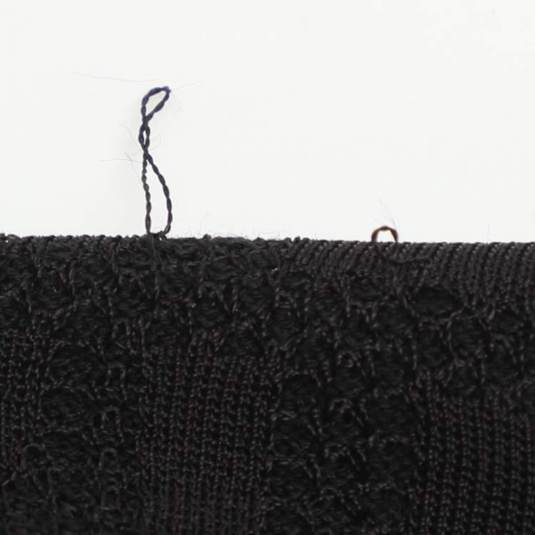 Pre Owned Fendi Black FF Knit T-Shirt S