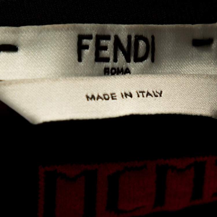 Pre Owned Fendi Sand Brown Cashmere Blend MCMXXV Detail Asymmetric Sweater M