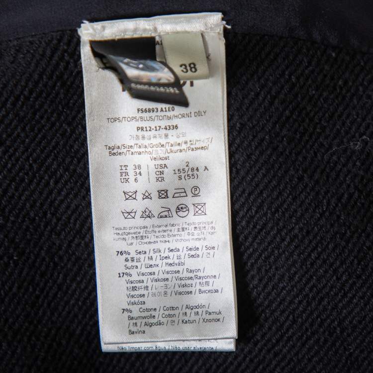 Pre Owned Fendi Black & Gold Velour Logo Monogram Detail Hooded Sweatshirt S
