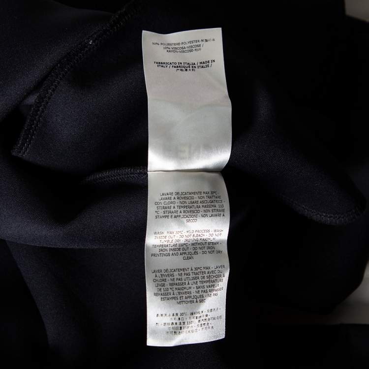 Pre Owned Fendi Black Neoprene Reflective Karlito Detailed Hoodie M