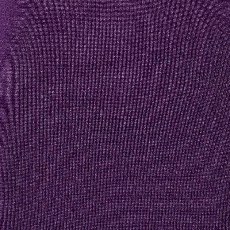 Pre Owned Fendi Purple Wool Puff Sleeve Dress S