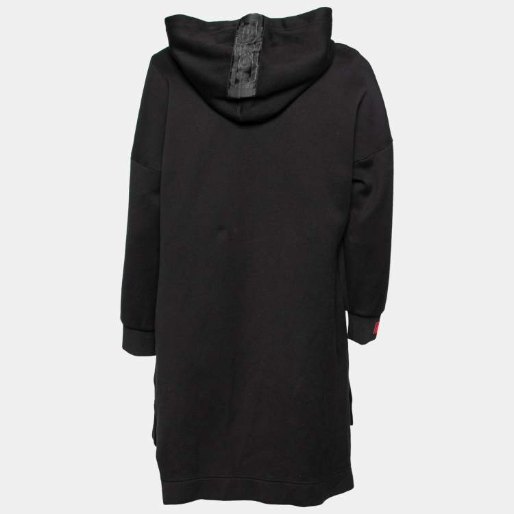 Pre Owned Fendi Black Cotton MCMXXV Crystal Embellished Sweatshirt XS