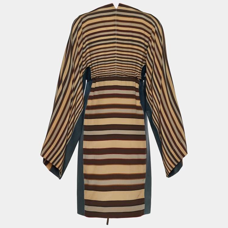 Louis Vuitton - Pinstripe Silk Shirt Dress - Beige - Women - Size: 38 - Luxury