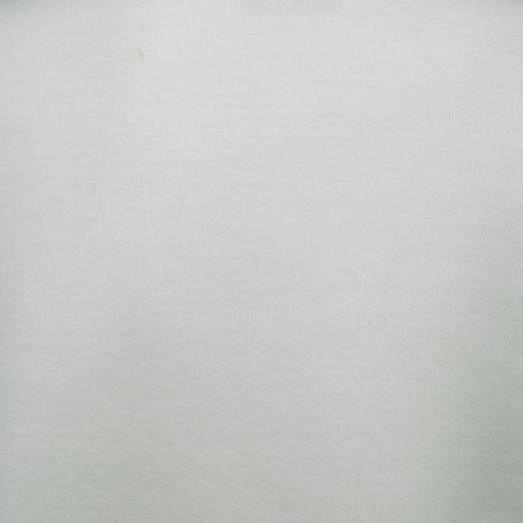 Pre Owned Fendi Off White Monster Eye Printed Cotton Cropped T-Shirt S