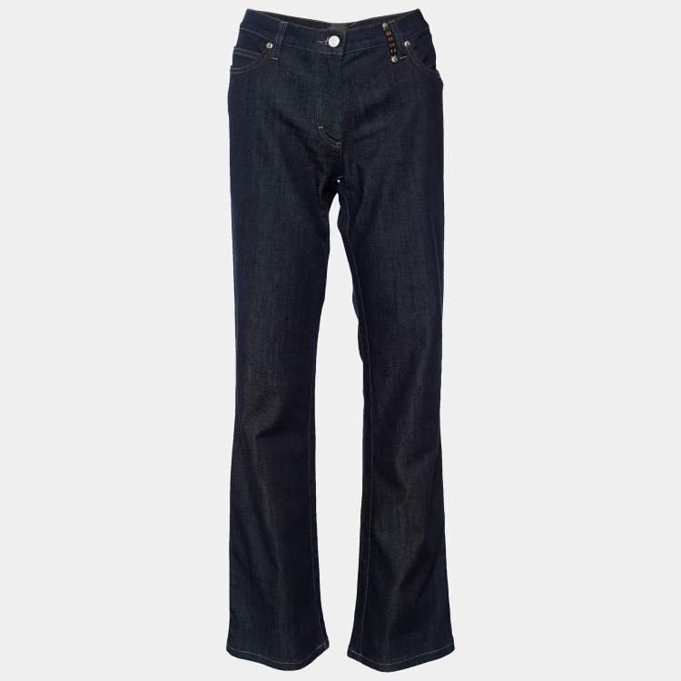 Pre Owned Fendi Blue Denim Boot Cut Jeans M/Waist 32"