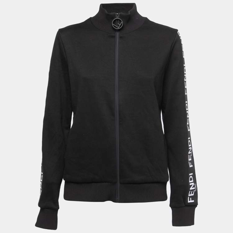 Fendi Black Logo Band Track Jacket Fendi