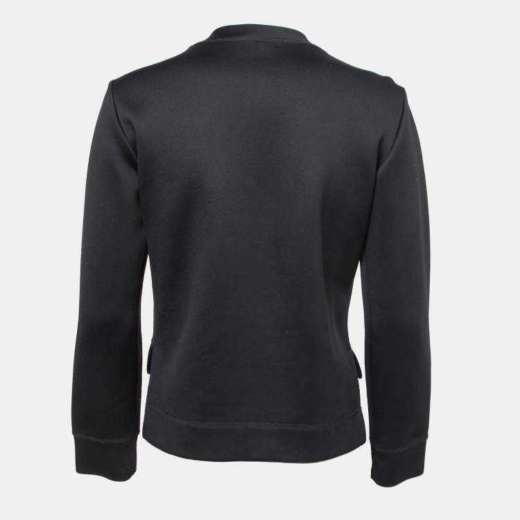 مملوكة مسبقًا Fendi Black Neoprene Pink Monster Eye Sweatshirt S