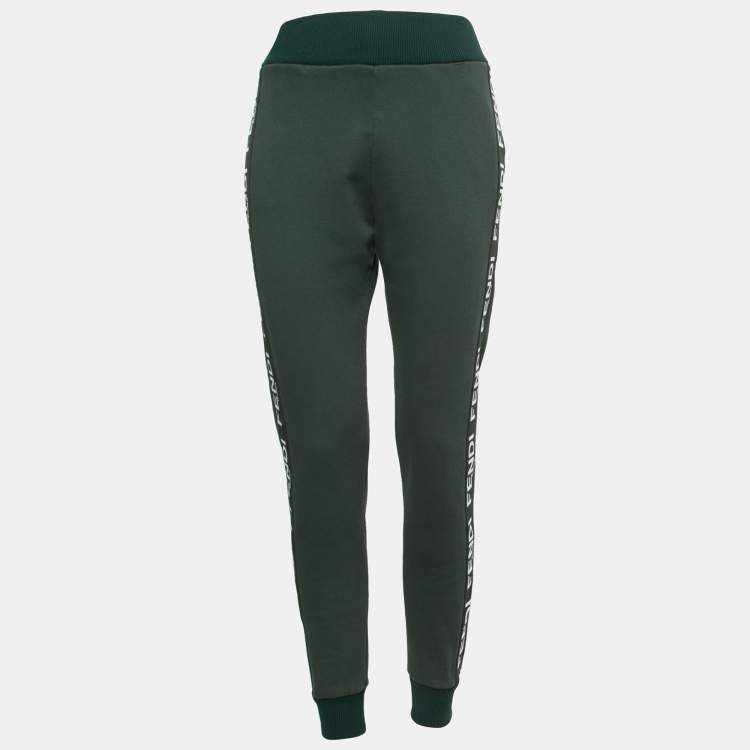 NWT Fendi FF vertigo jacquard track pants women, IT40/US4 converts to  shorts | eBay