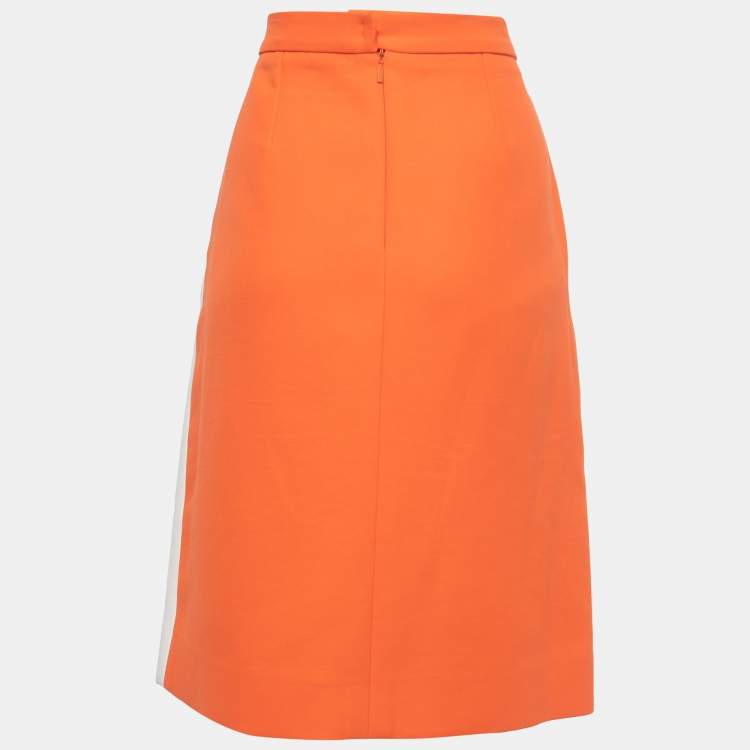 Fendi store orange skirt