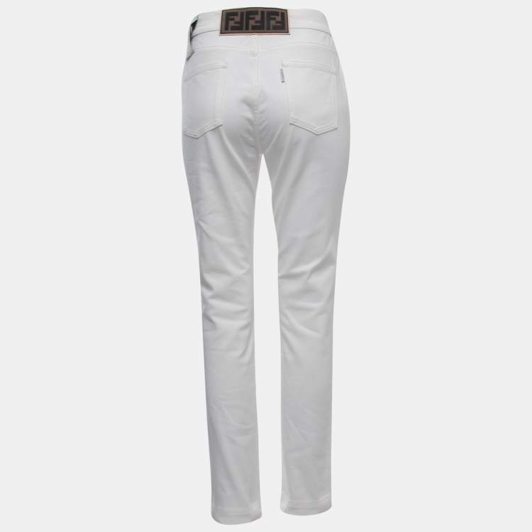 Fendi white jeans online