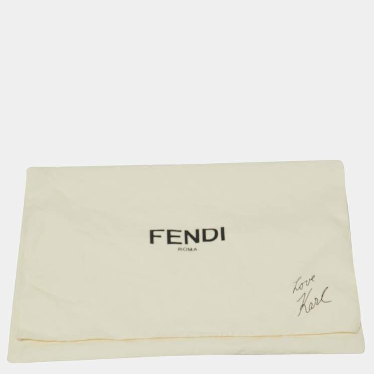 مملوكة مسبقًا Fendi Blue Denim I Love Karl Boyfriend Jeans M Waist 34"