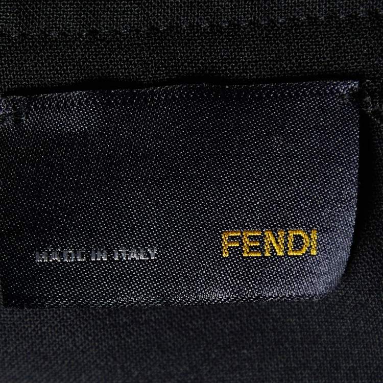 Pre Owned Fendi Black Wool Knee Length Skirt M