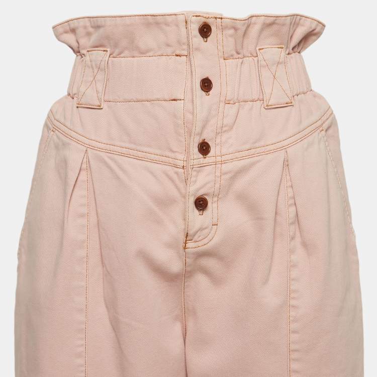 Pre Owned Fendi Pink Denim High Waist  Jeans M Waist 26"