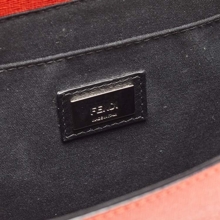 Pre Owned Fendi Multicolor Leather Mini Monster Demi Jour Shoulder Bag