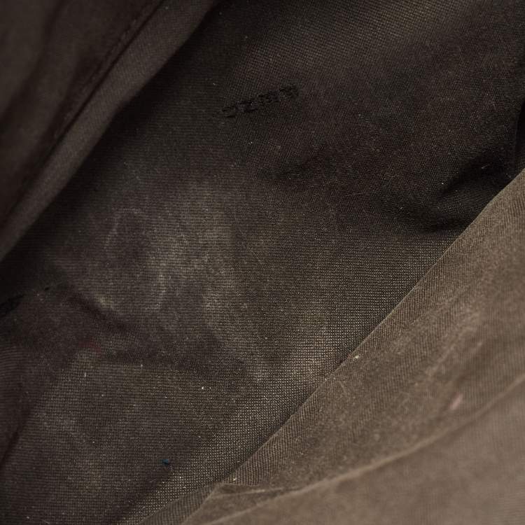 Pre Owned Fendi Black/Tobacco Zucca Canvas and Patent Leather Chef Shopper Tote