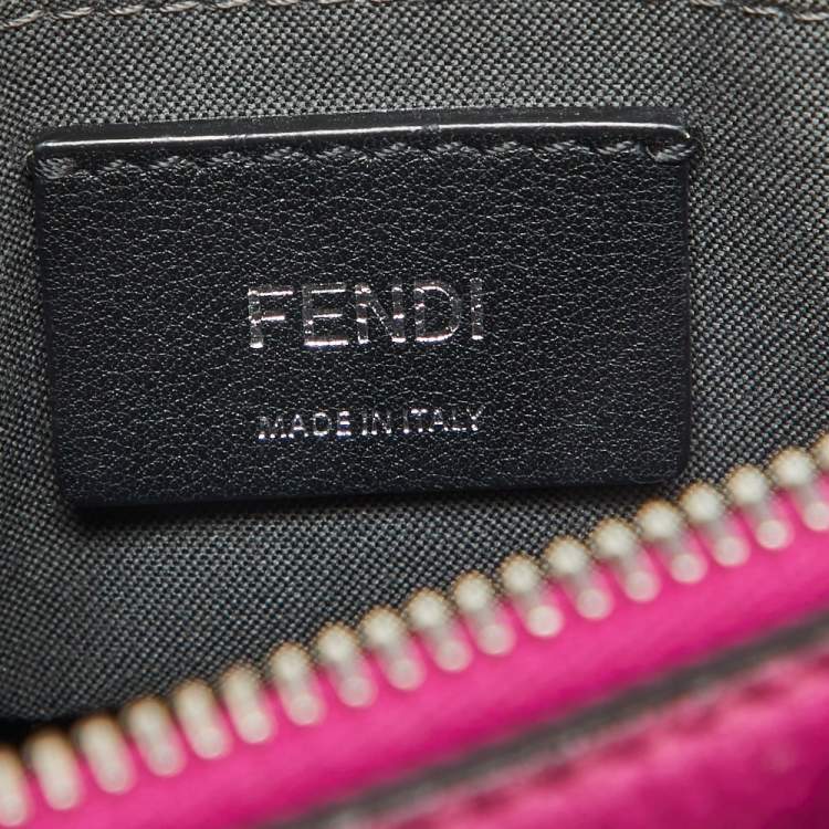 Pre Owned Fendi Pink Leather Mini By The Way Crossbody Bag