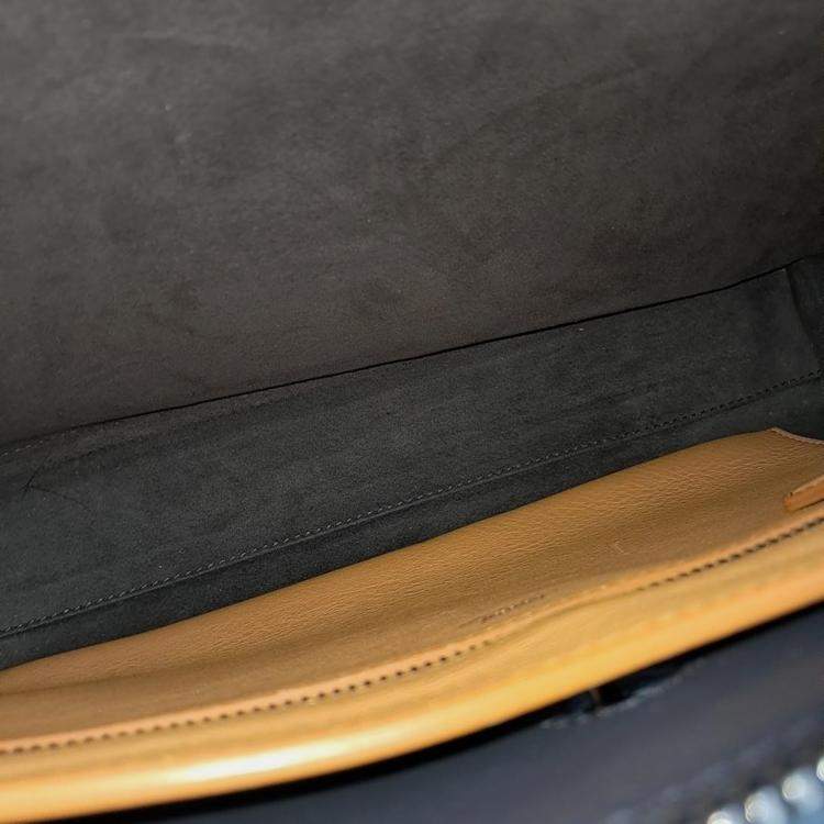 مملوكة مسبقًا Fendi Blue Leather Dotcom Top Handle Bag
