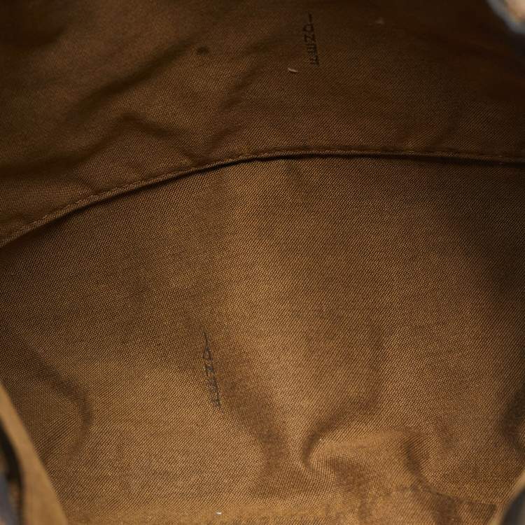 Pre Owned Fendi Tobacco Zucca Canvas and Leather Chef Tote