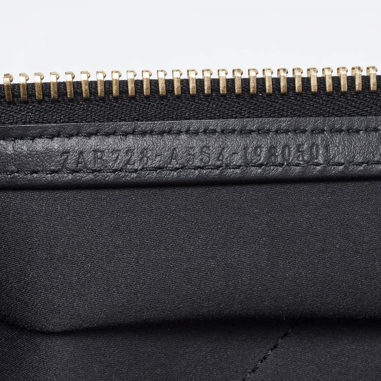 Pre Owned Fendi Black/Grey Zucca Coated Canvas Peekaboo Defender Cover