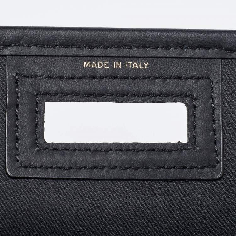 Pre Owned Fendi Black/Grey Zucca Coated Canvas Peekaboo Defender Cover
