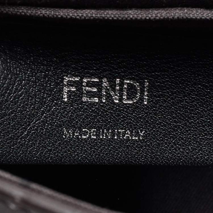 Pre Owned Fendi Blue Leather and Fur Mini Back To School Backpack