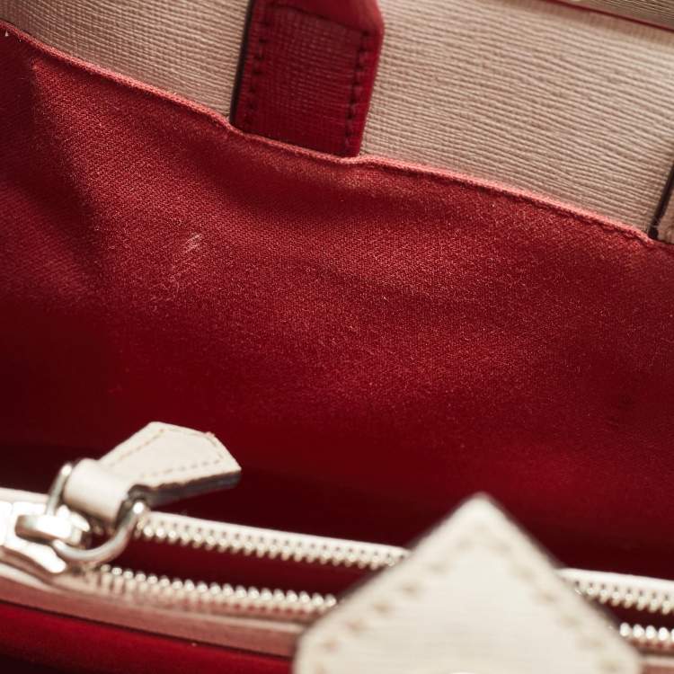 Pre Owned Fendi Tricolor Leather Mini Monster Eye 2Jours Tote