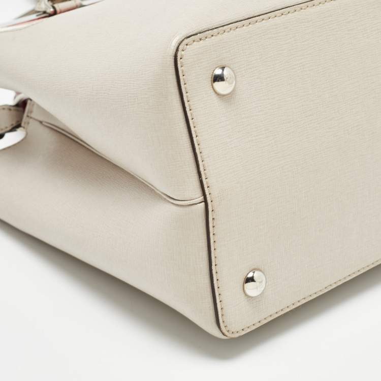 Pre Owned Fendi Tricolor Leather Mini Monster Eye 2Jours Tote