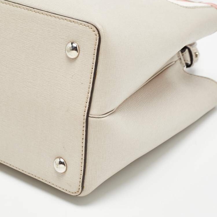 Pre Owned Fendi Tricolor Leather Mini Monster Eye 2Jours Tote