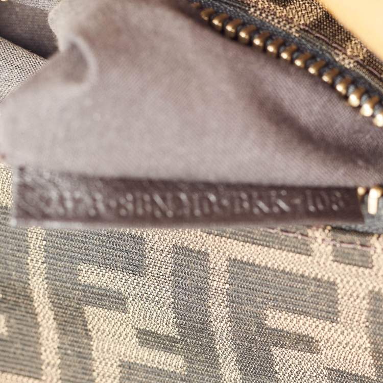 Pre Owned Fendi Tan Leather Large Peekaboo Top Handle Bag